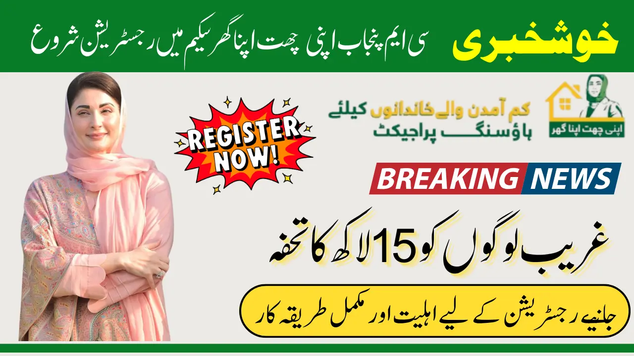 CM Punjab Apni chat Apna ghar Registration Open Know Application Process to Get Loan With 0% Interest