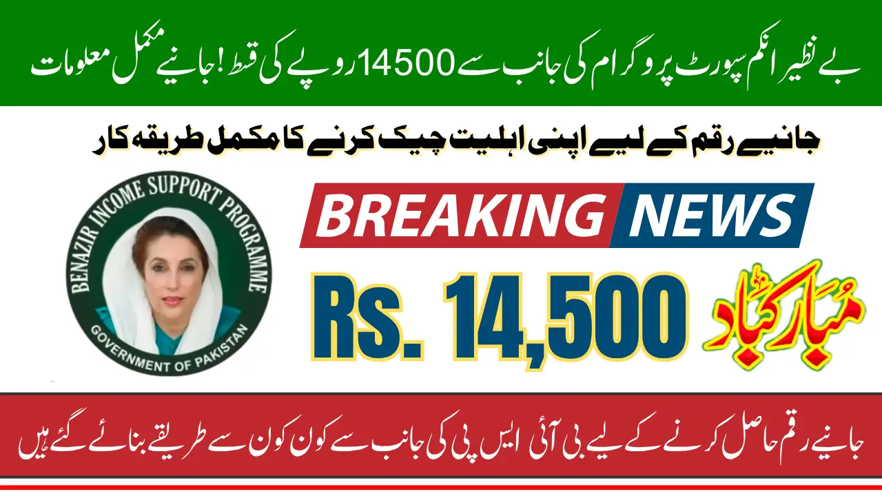 BISP 14500 May 2025 Payment Status Verification By 2 Methods Using CNIC Know Full Guideline
