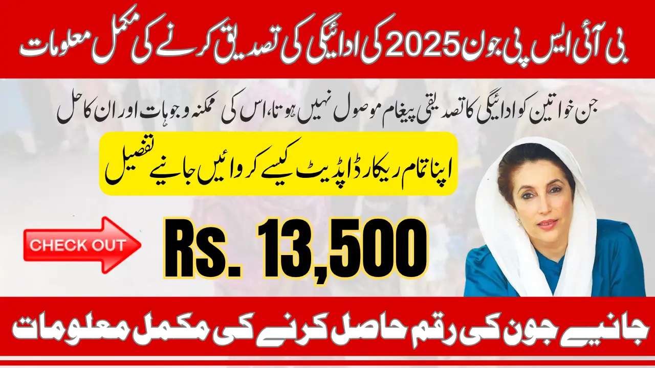How To BISP June 2025 Payment Check If Not Received 8171 SMS Know Step By Step Process