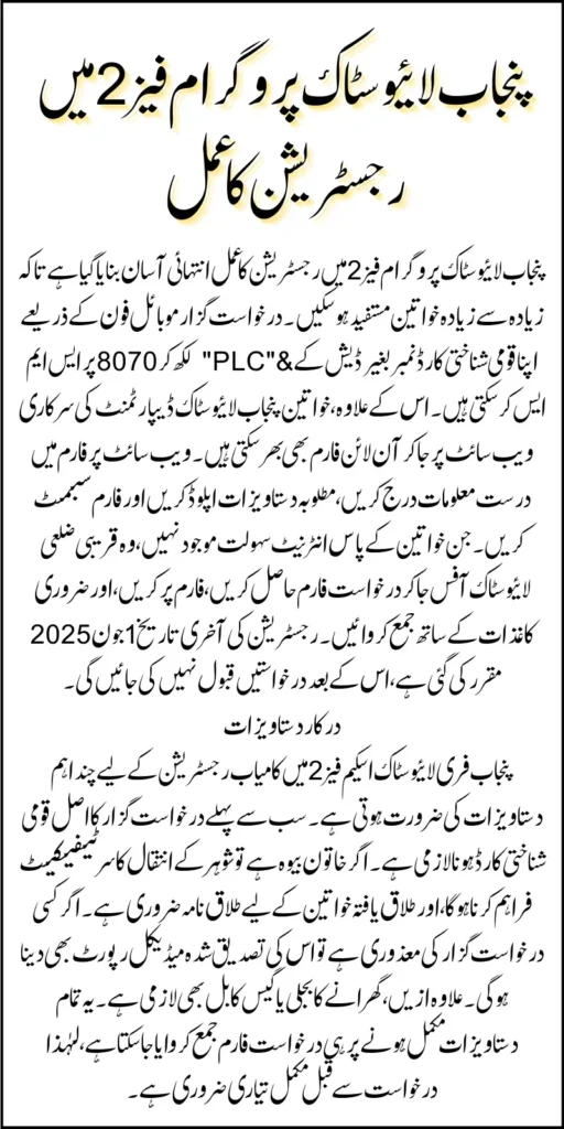 Punjab Livestock Card Program Phase 2 To Distribute Animals To Deserving Families Know Complete Details