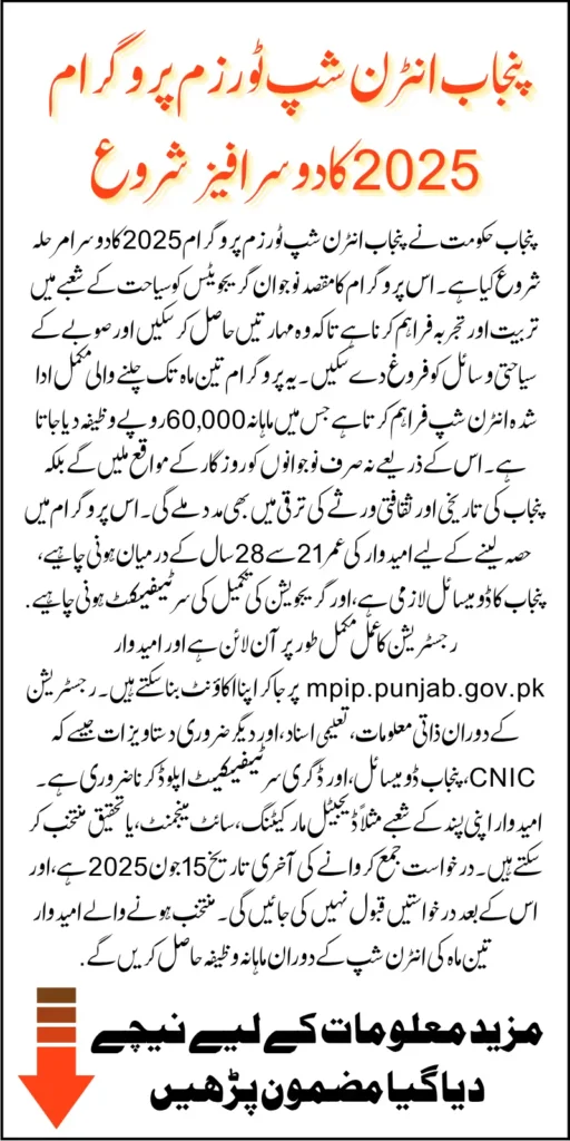 Punjab Internship Tourism Program 2025 Phase 2 Launched For Those Applicants Who Missed Phase 1