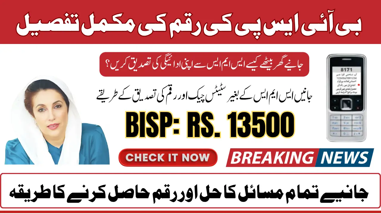 BISP SMS Eligibility Check Status Using ID Card Number For 2025 Payment Know Step-By-Step Guide Inside