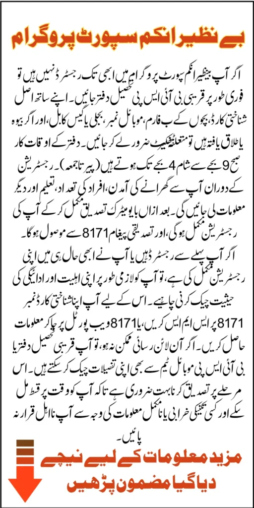 Benazir Income Support Programme 2025 Registration Process And Status Check Detail In July Know Full Guide
