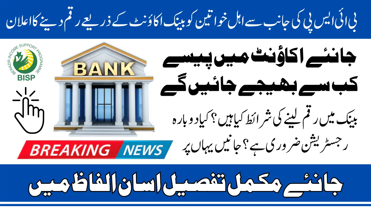 BISP 8171 New Payment Method Launched In 2025 To Transfer 13500 Directly To Bank Account Know Full Detail