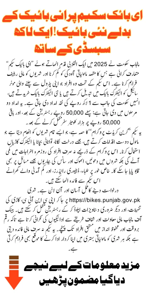 Punjab E Bike Scheme 2025 Exchange Old Petrol Bike for New Electric Bike with 100000 Subsidy Know Full Details